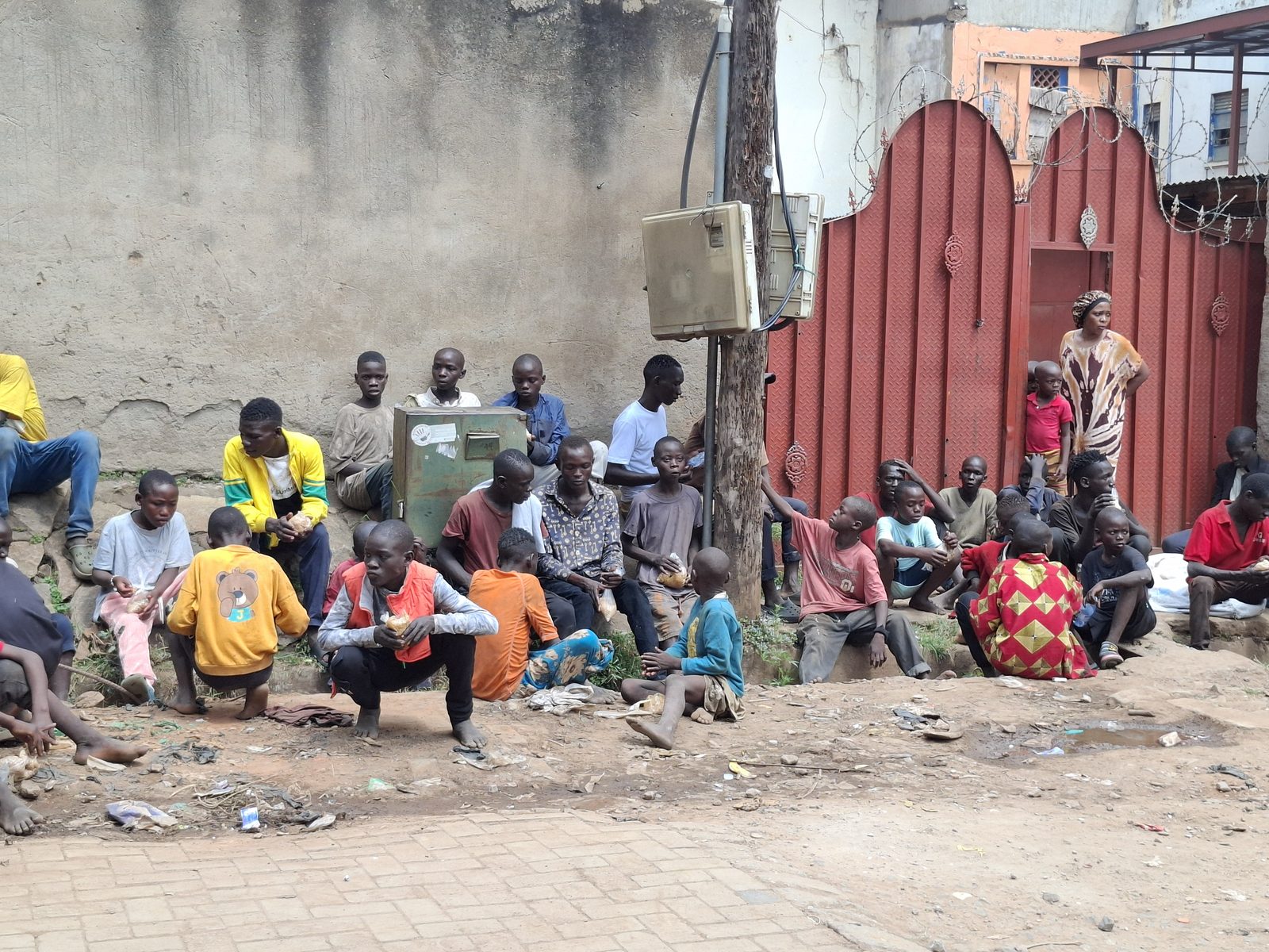 A street-connected child in Uganda